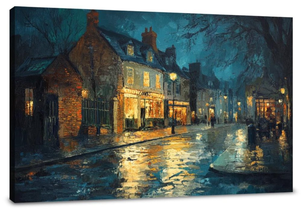 Midnight Elm Hill Canvas