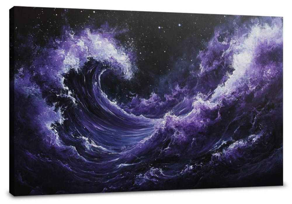 Cosmic Wave Canvas