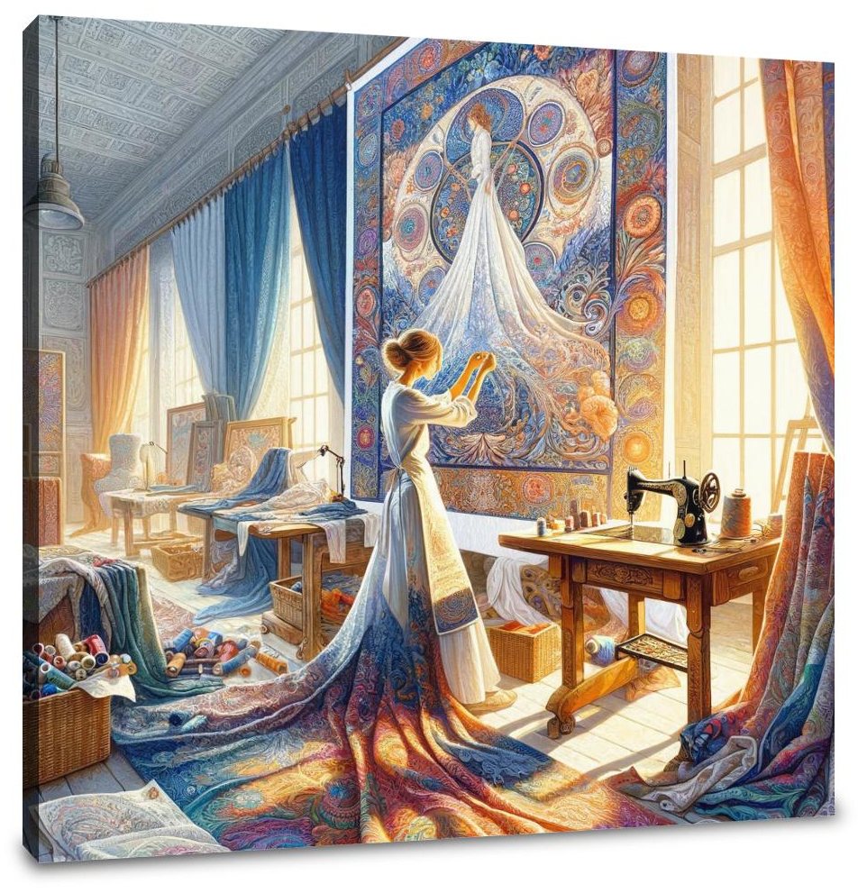 Ethereal Threads Canvas