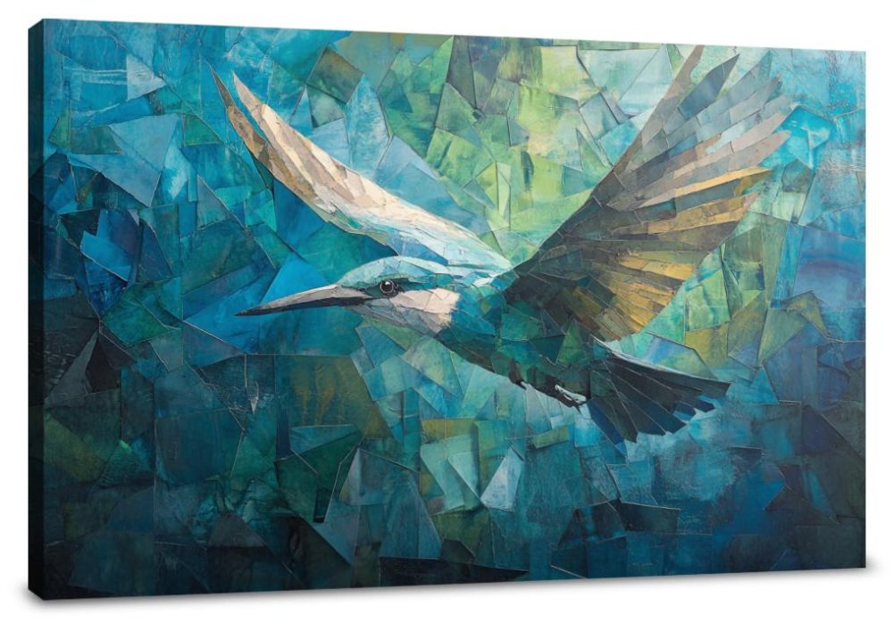 Origami Bird Flight Canvas