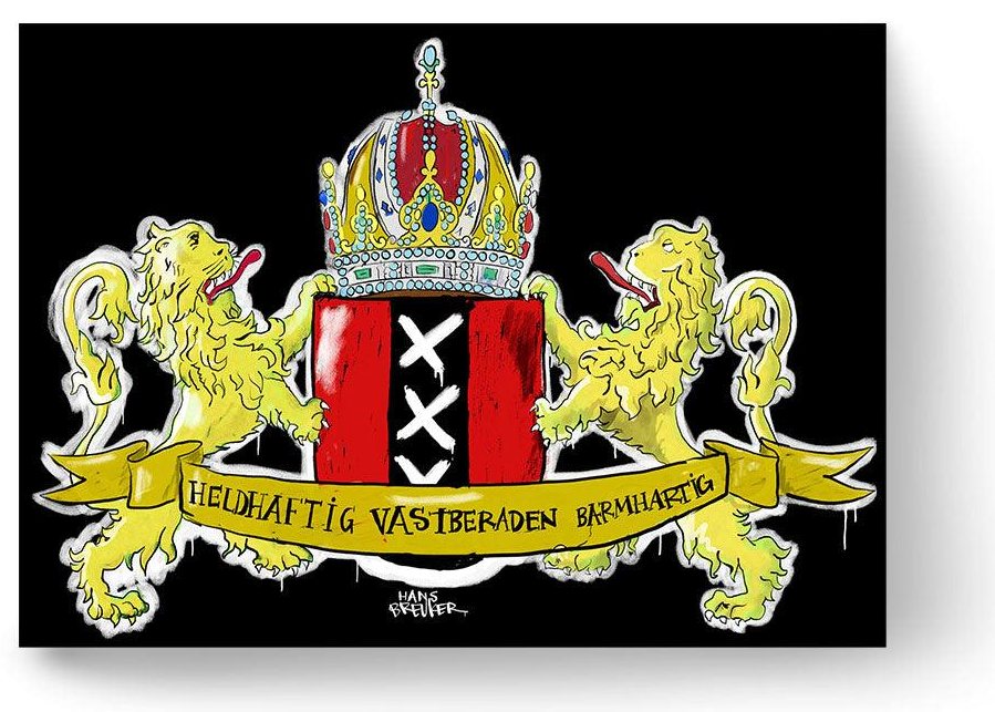 Wappen von Amsterdam, Straßenkunst