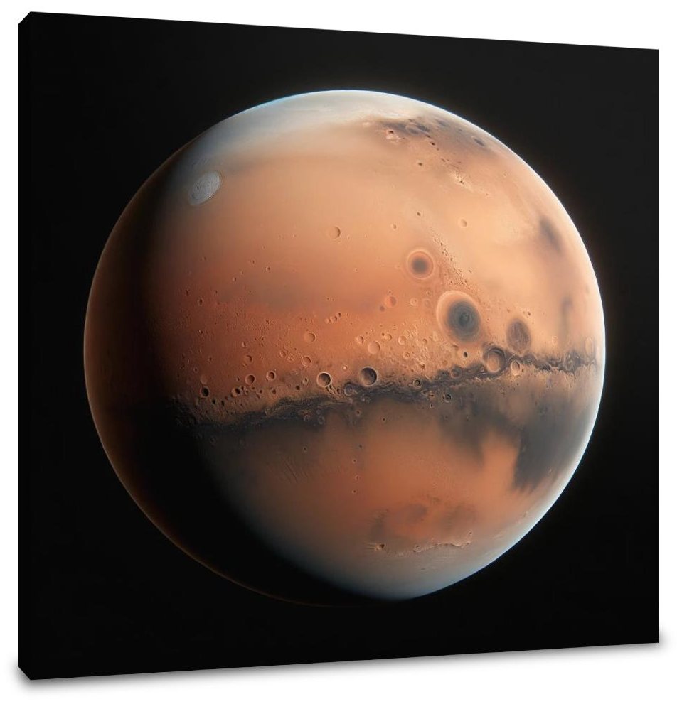 Mars' Nocturnal Mystery Canvas