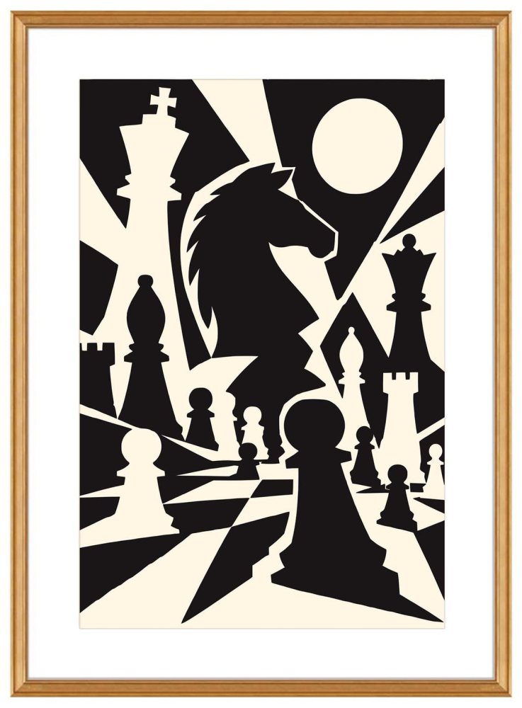 Chess Knight Wall Art Poster