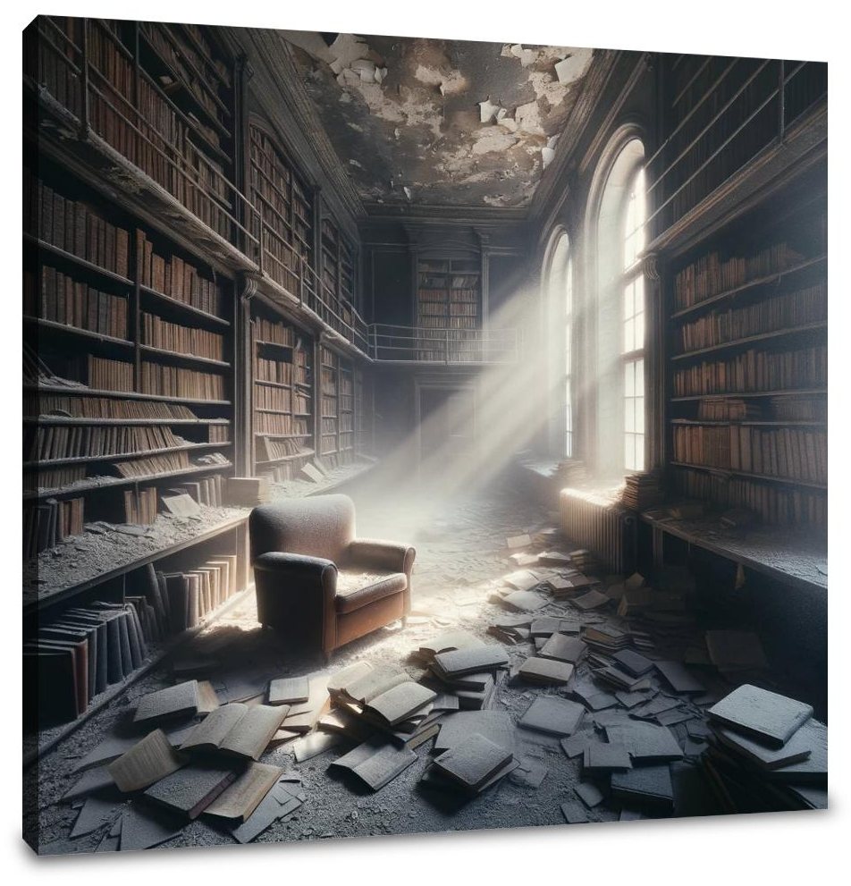 Dusty Library Canvas