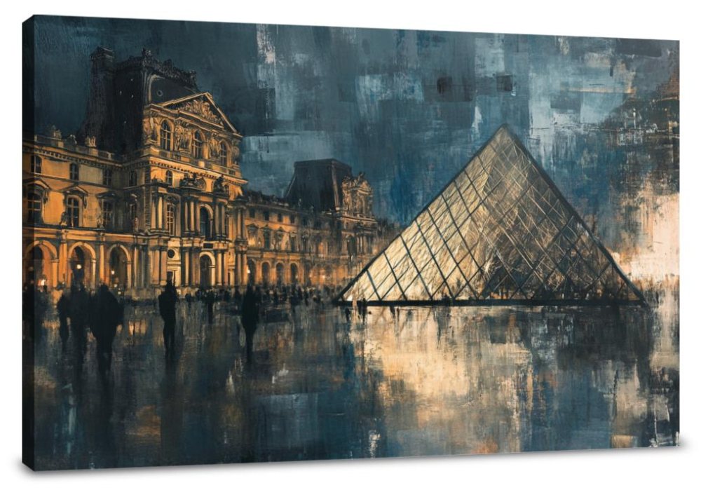 Twilight Whispers Louvre Canvas