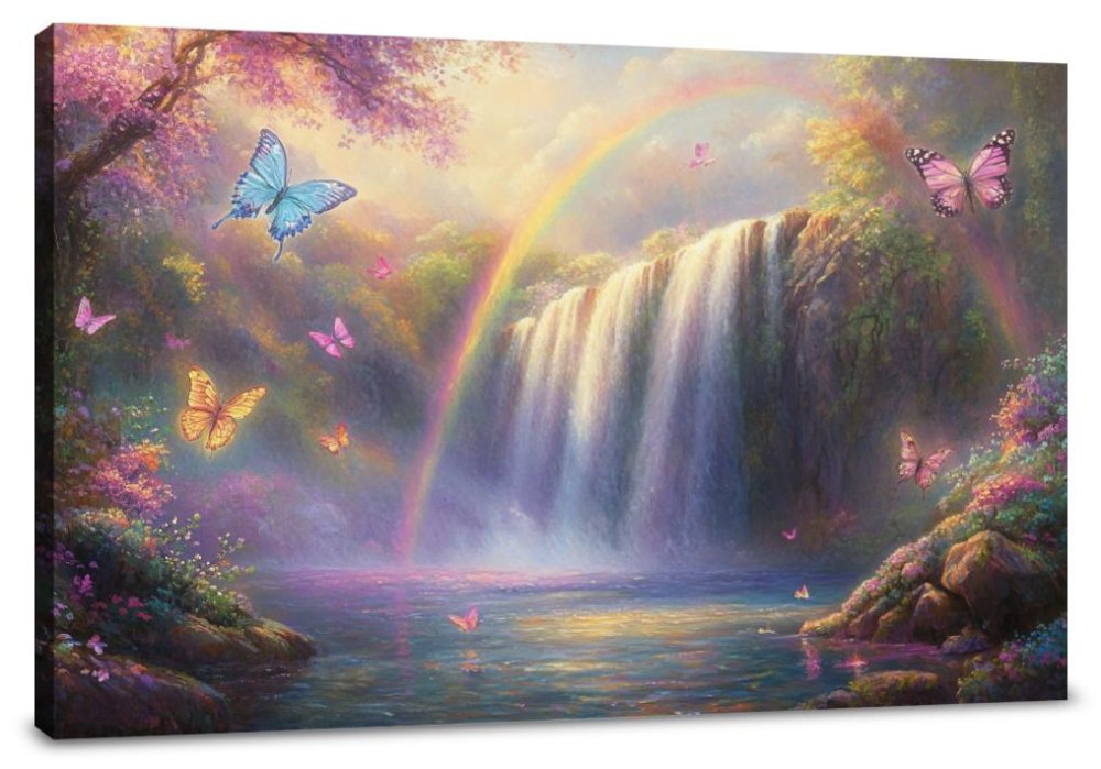 Rainbow Falls Wonderland Canvas