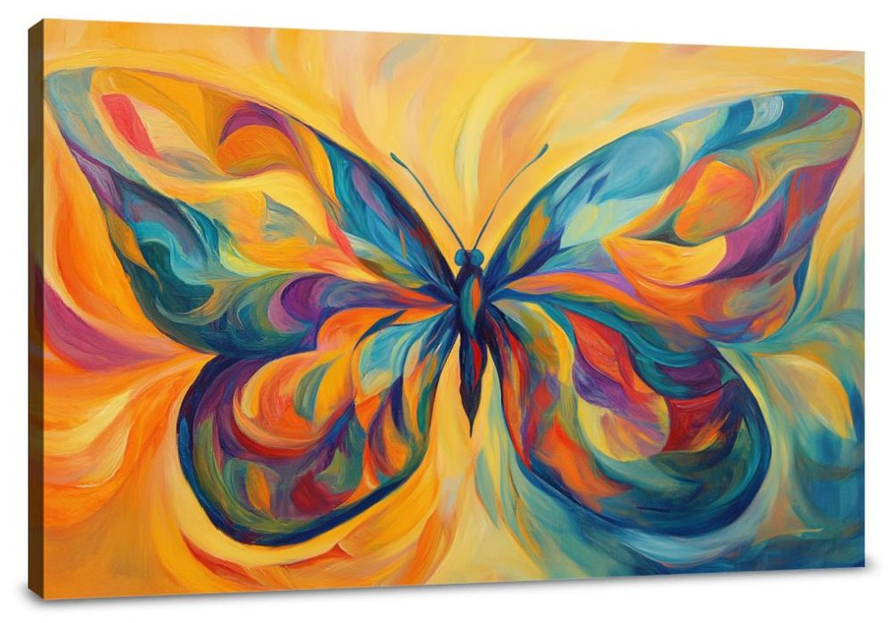 Whirling Butterfly Wings Canvas