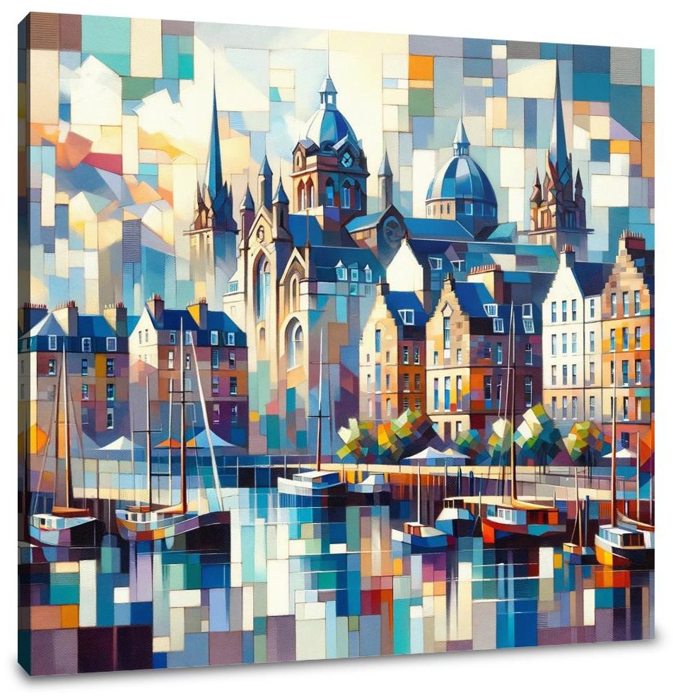 Edinburgh's Cubist Leith Marina Canvas