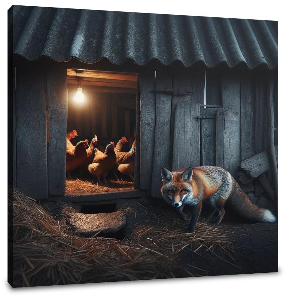 Twilight Fox Canvas