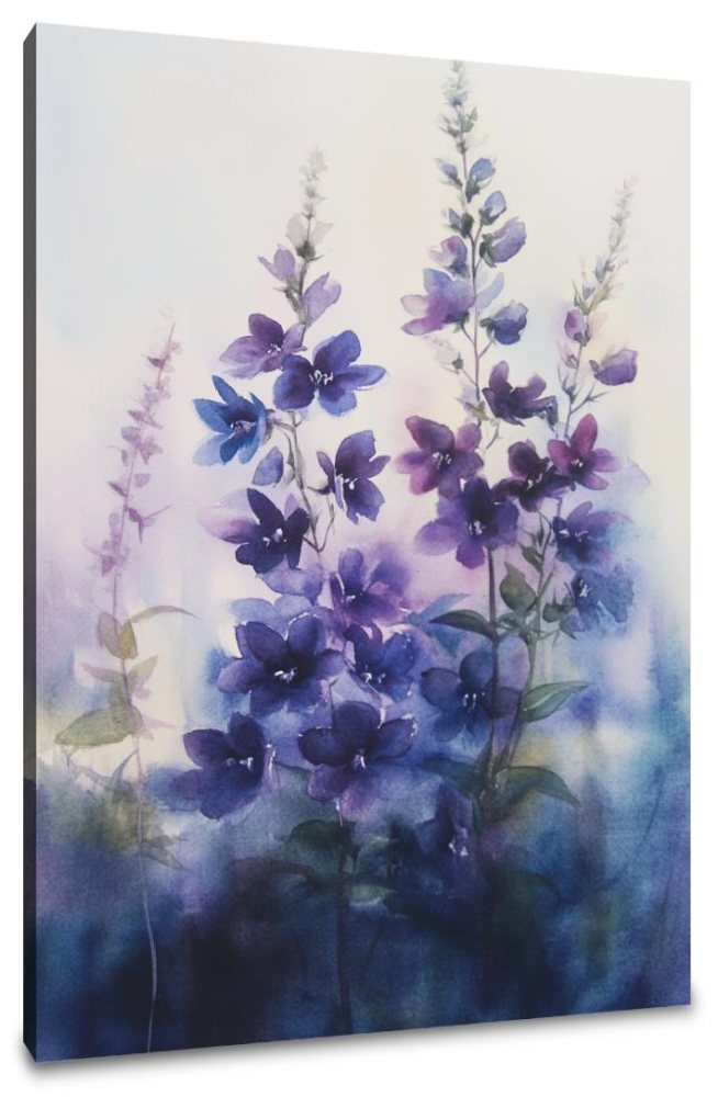 Indigo Lobelia Canvas