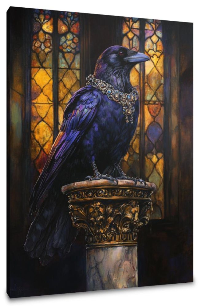 Regal Raven Majesty Canvas