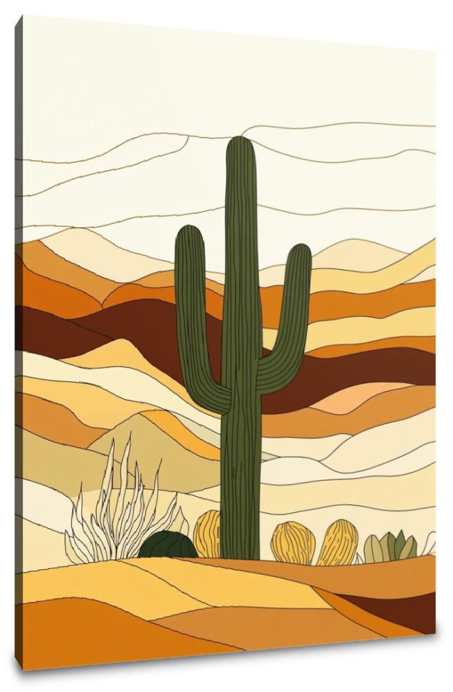 Minimalist Desert Canvas