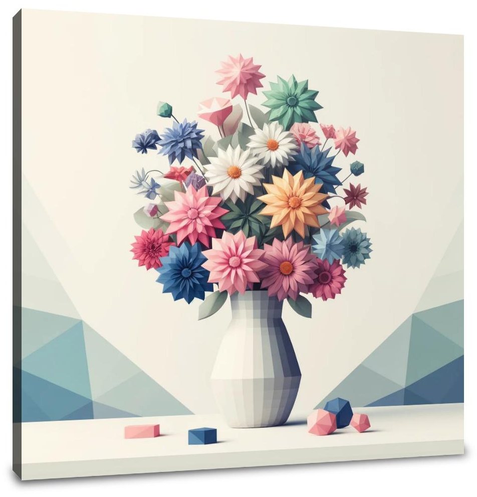 Pastel Geometry Canvas