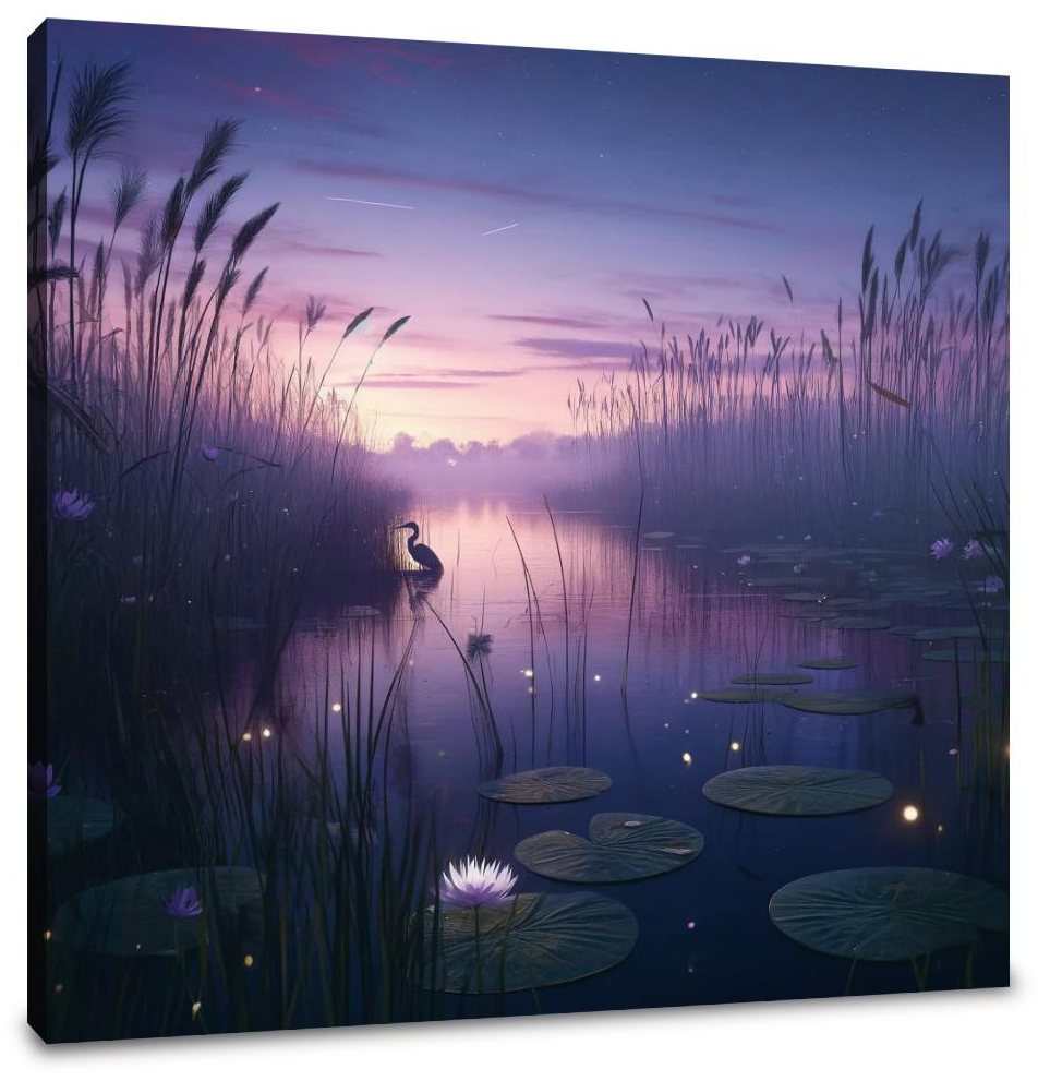 Twilight Wetland Canvas