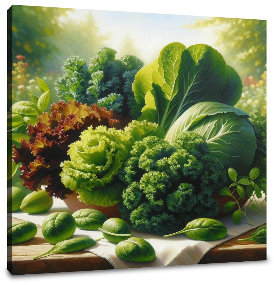 Gathering of Greens Canvas