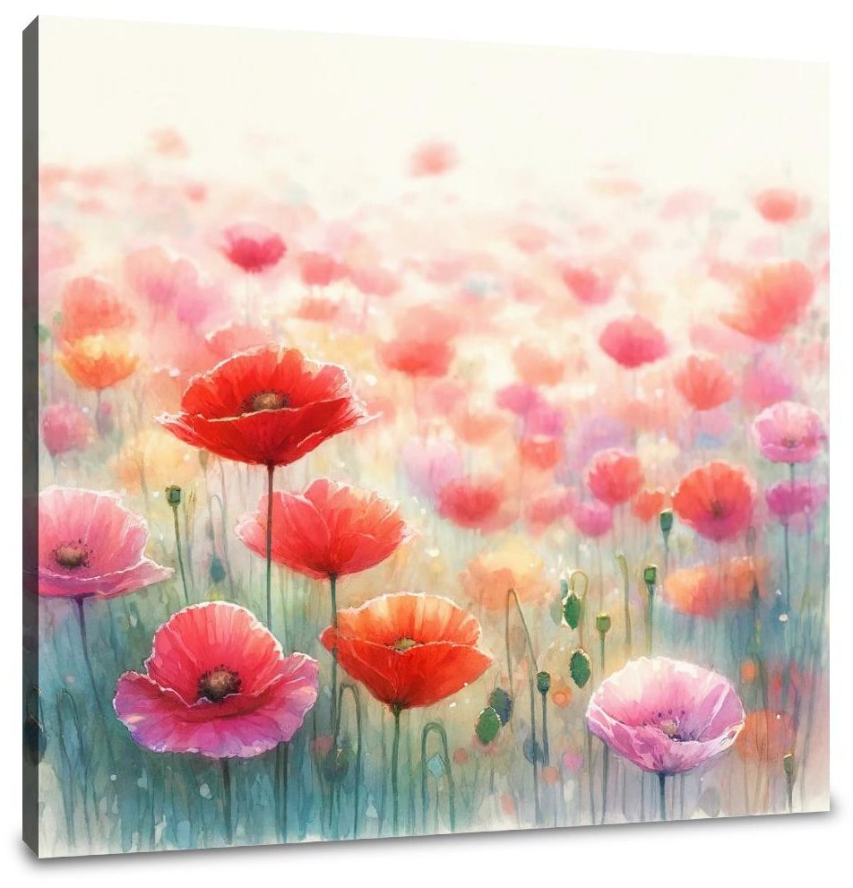 Vibrant Poppies Canvas