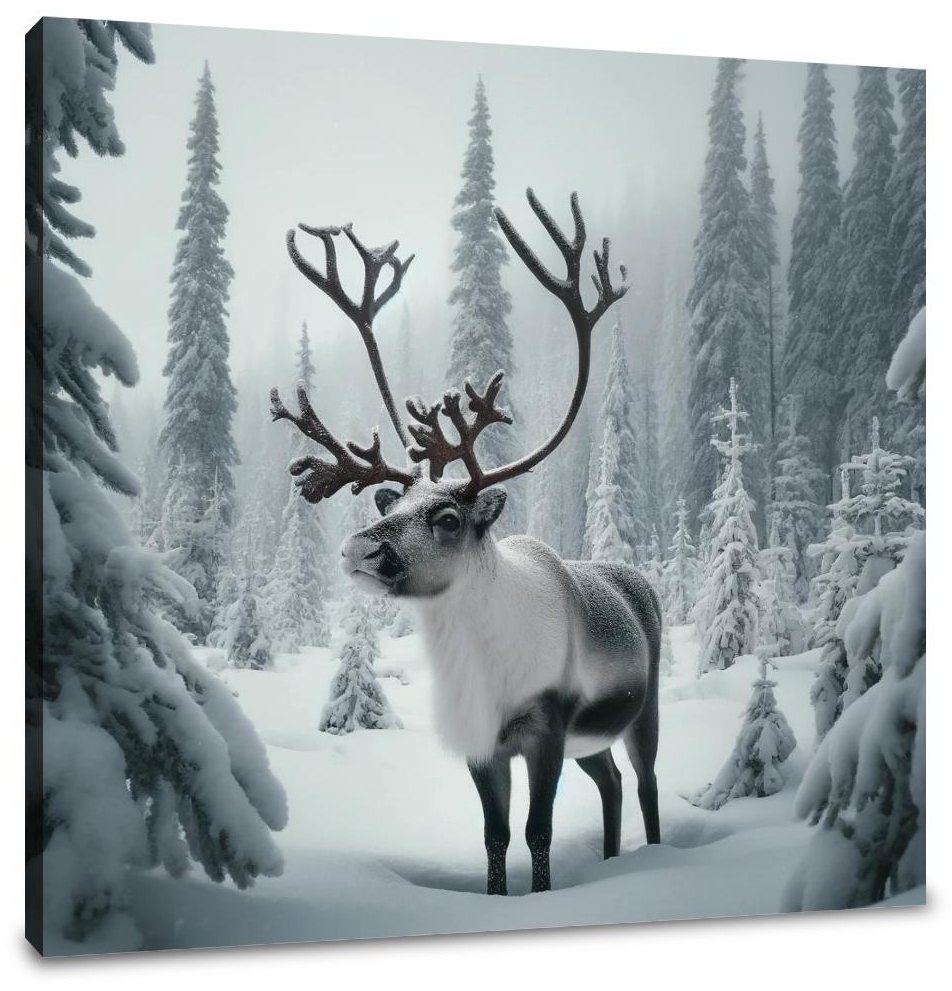 Reindeer Majesty Canvas