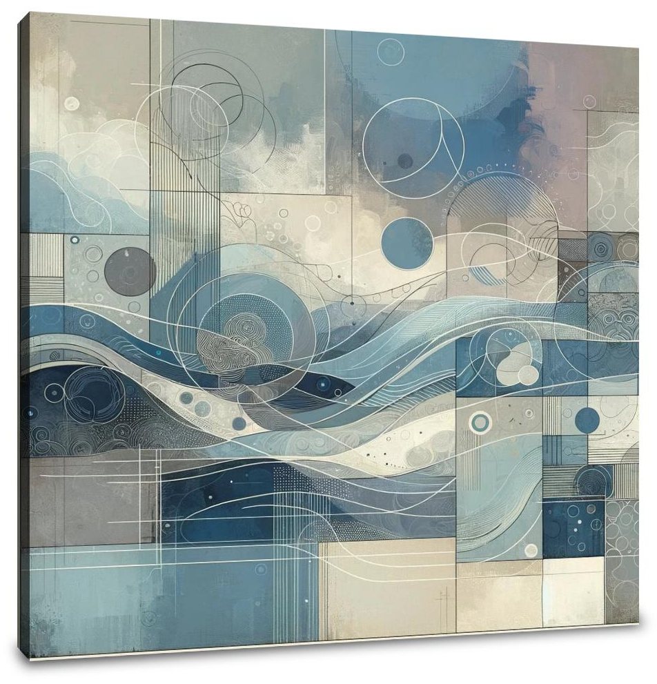 Quietude's Abstract Harmony Canvas