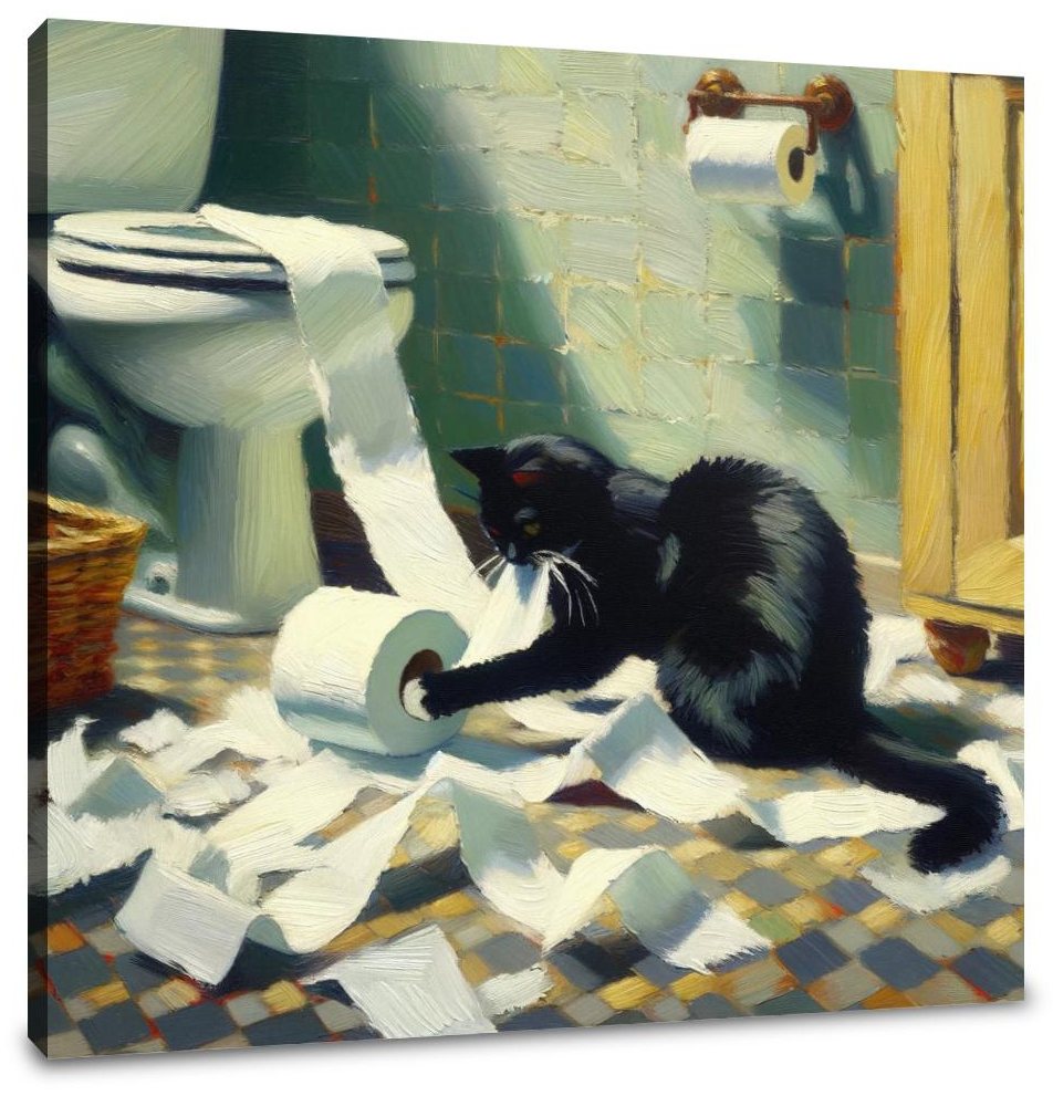 Mischief Unrolled Canvas