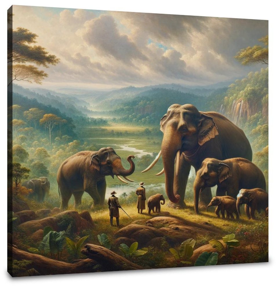Elephant Majesty in Yala Canvas