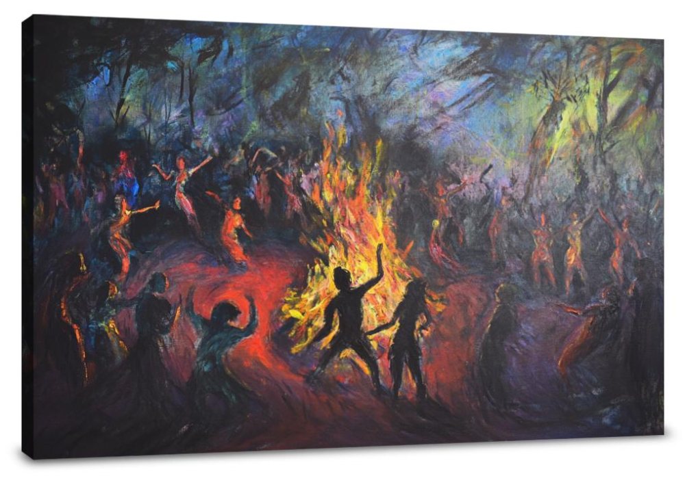 Bealtaine Bonfire Canvas