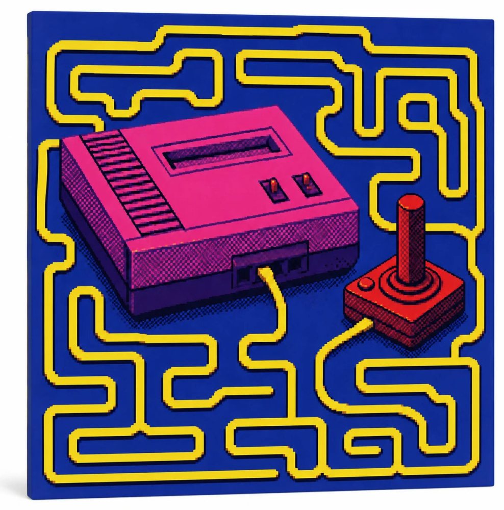 Wired To The Maze Canvas