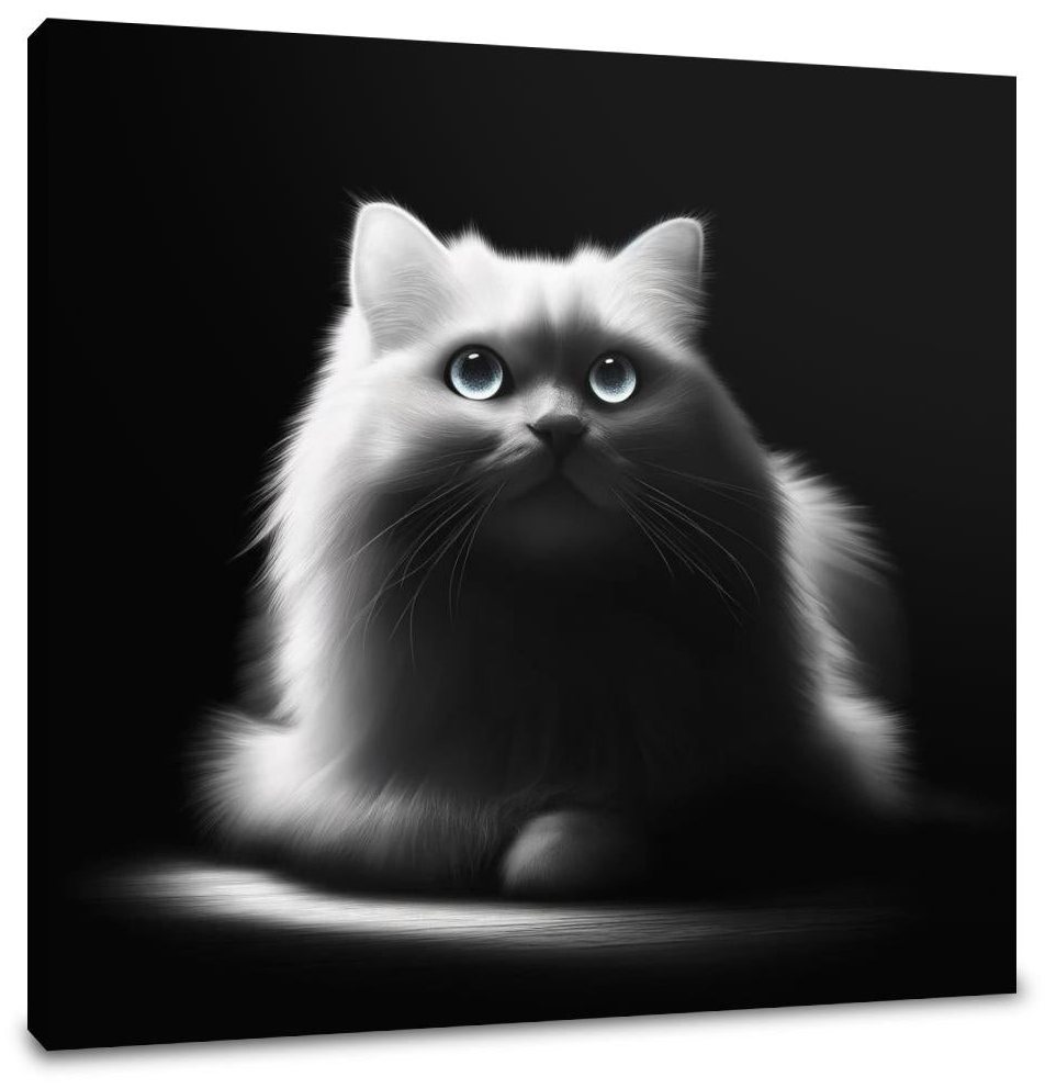 Luminous Whiskers Canvas
