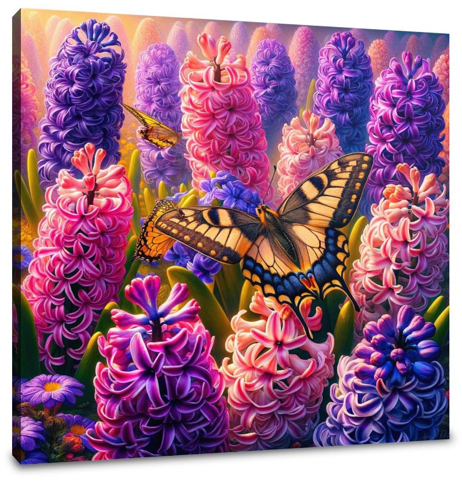 Spring Hyacinth Harmony Canvas