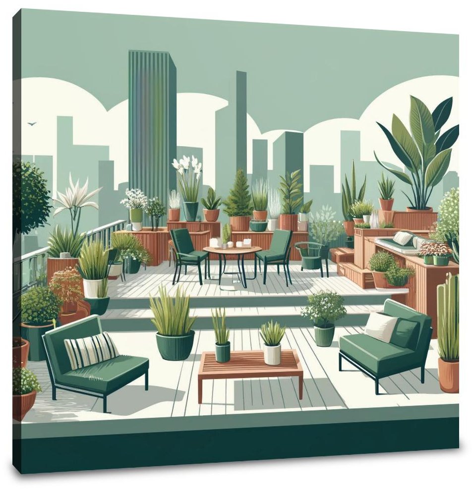 Rooftop Retreat Canvas