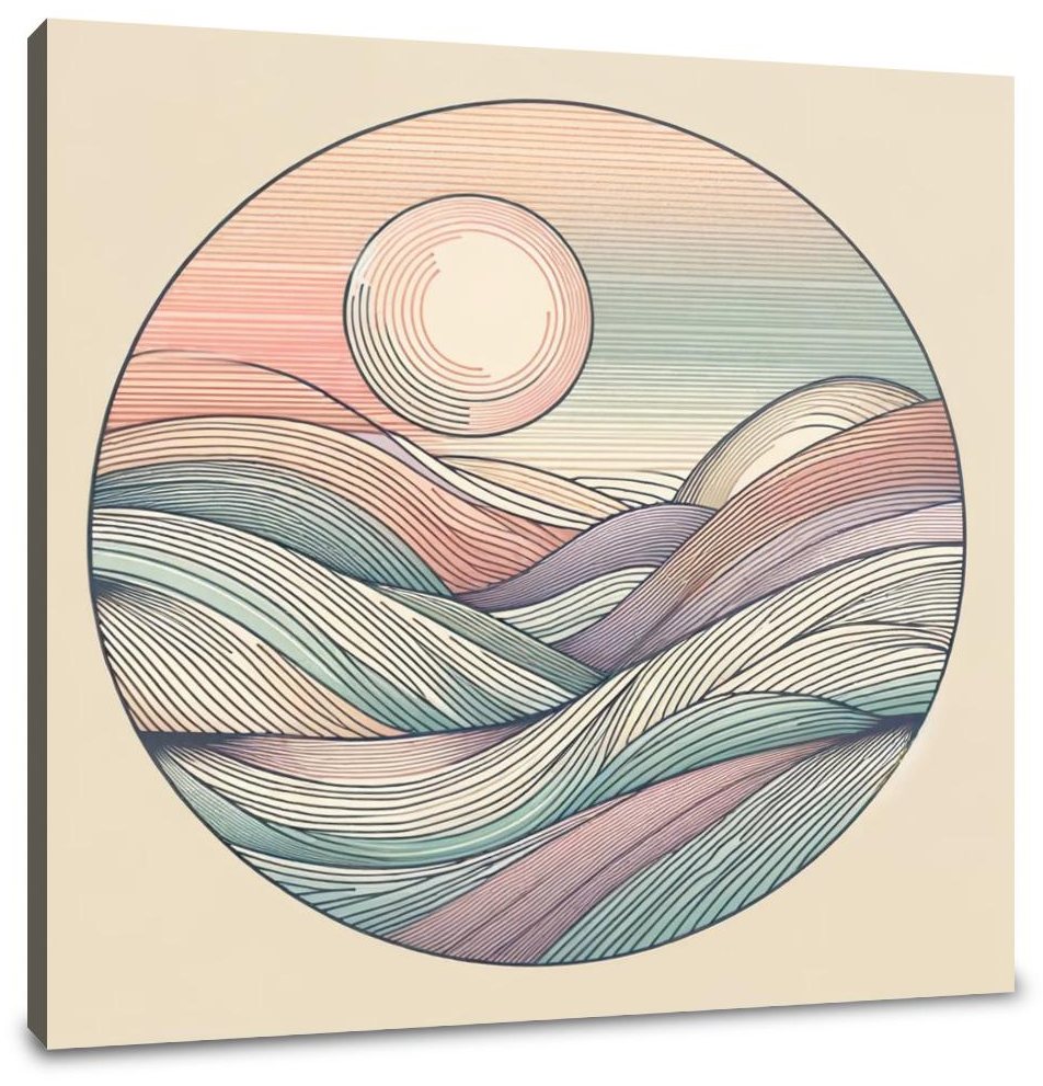Pastel Serenity Canvas