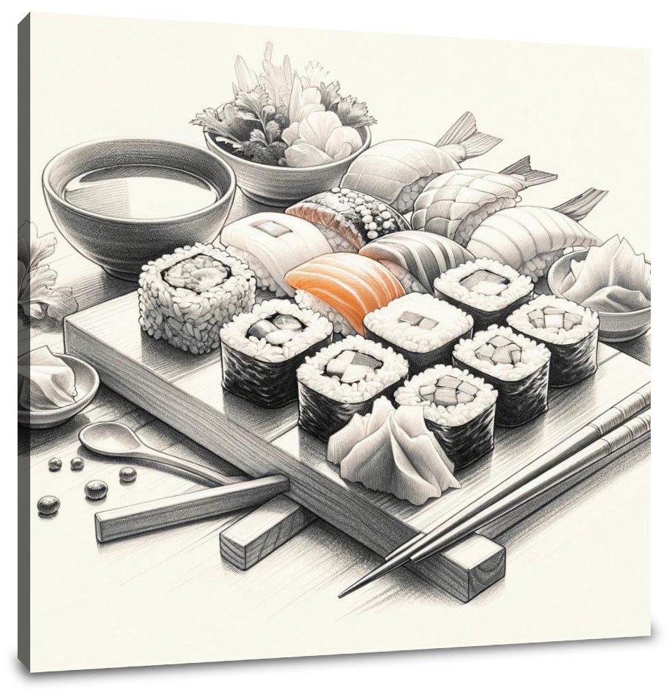 Sushi Zen Canvas