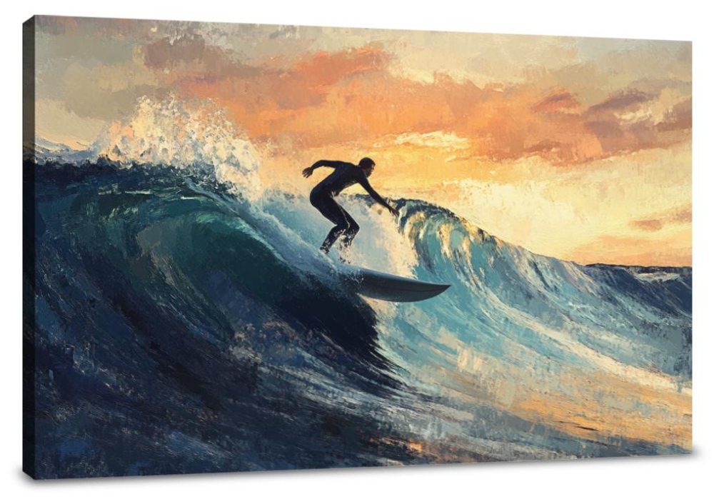 Twilight Surf Canvas