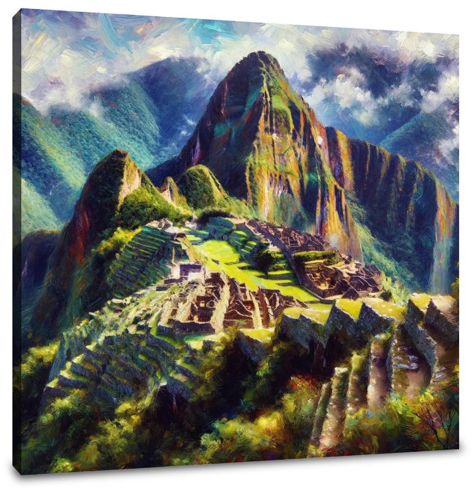 Huayna Picchu Vibrance Canvas