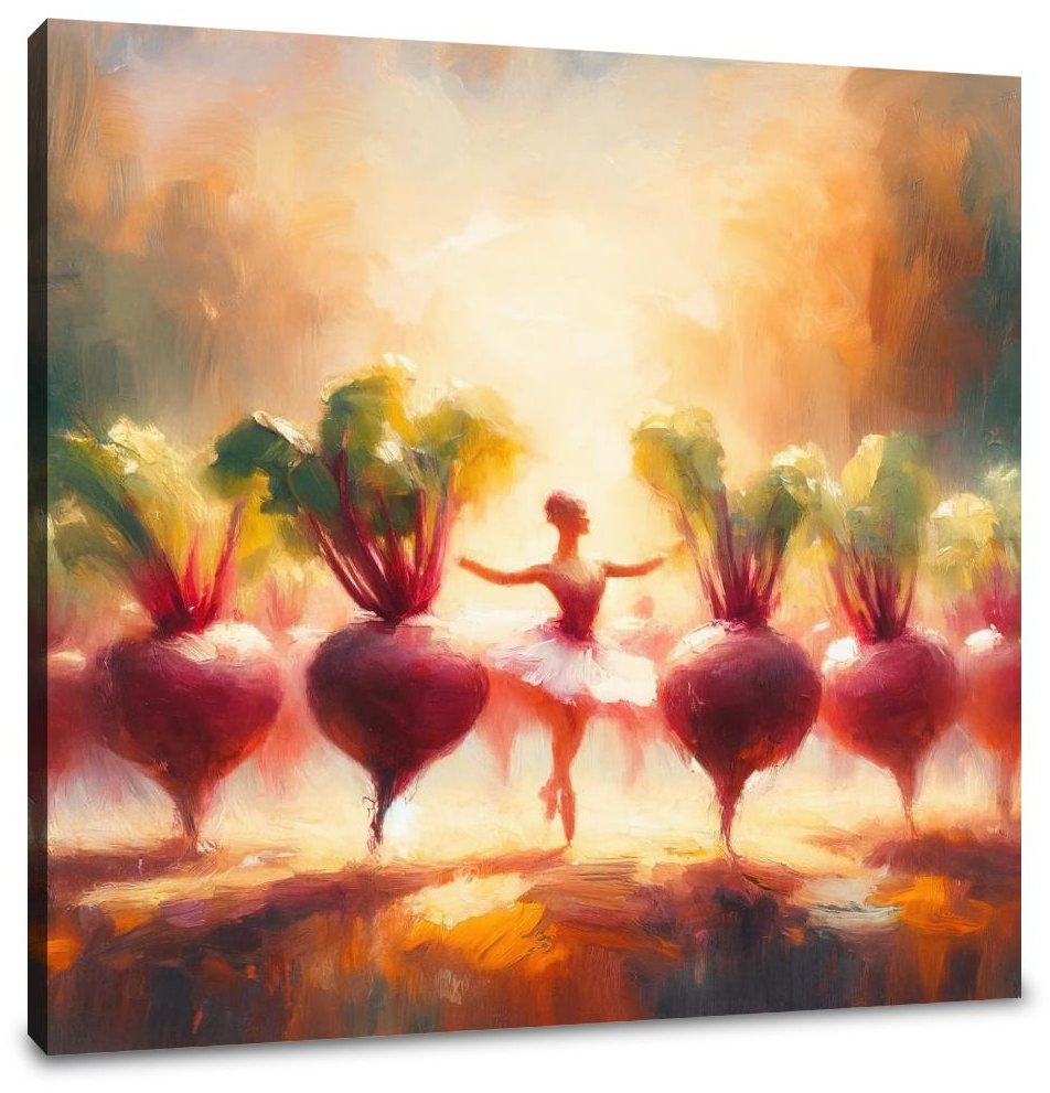 Beetroot Ballet Bliss Canvas
