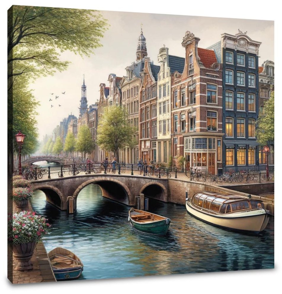 Prinsengracht Canal Canvas