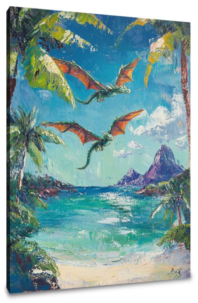 Dragon Island Flight Canvas