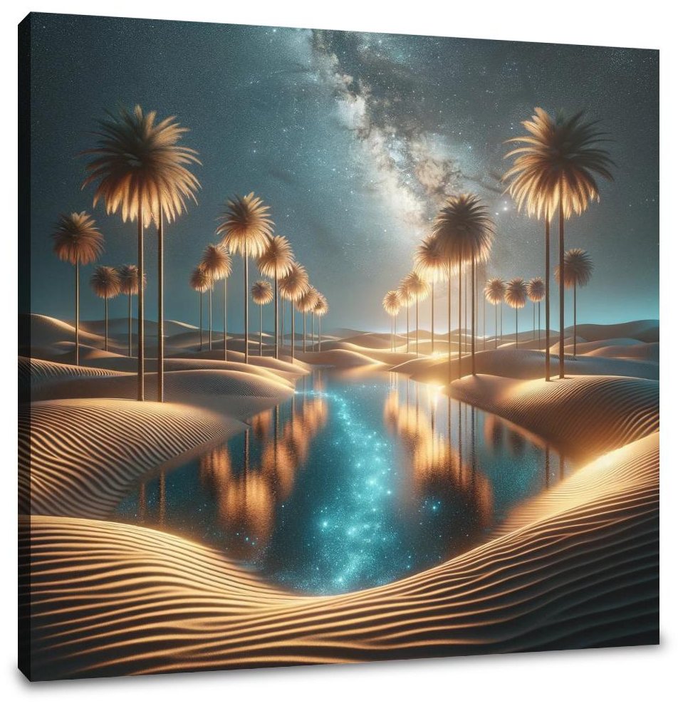 Starlight Oasis Canvas
