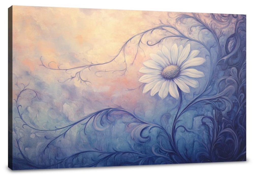 Melancholic Daisy Canvas