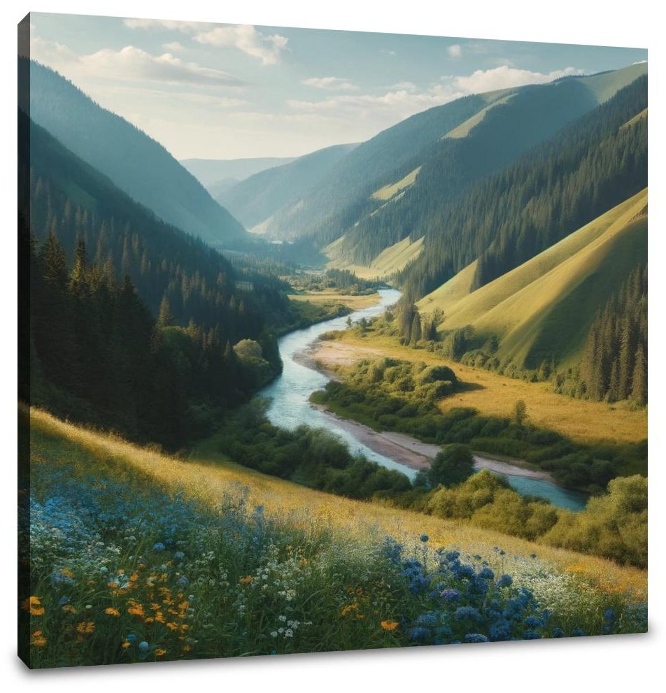 Serene Valley Canvas