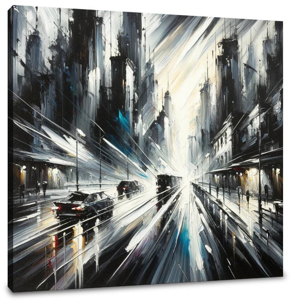 Stormy Streets Canvas