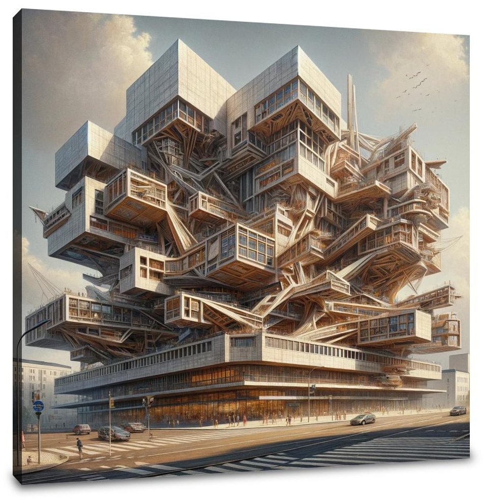 Deconstructivist Muse Canvas