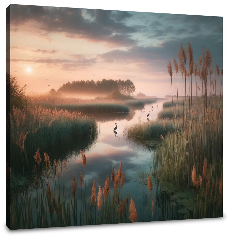 Sunrise Marsh Serenity Canvas