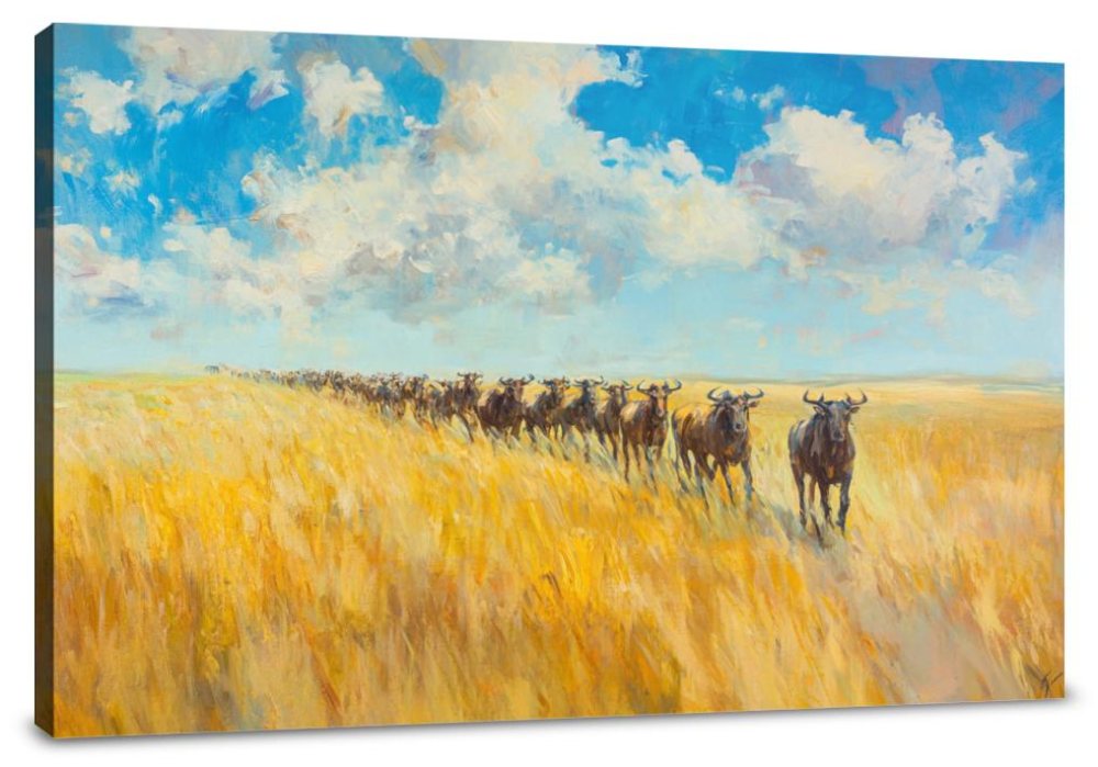 Jubilant Safari Adventure Canvas