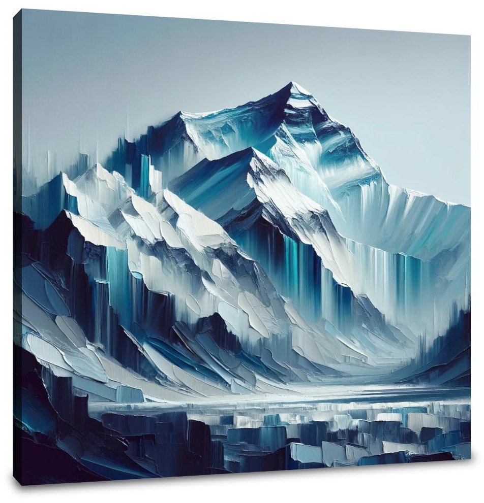 Everest Abstract Depths Canvas