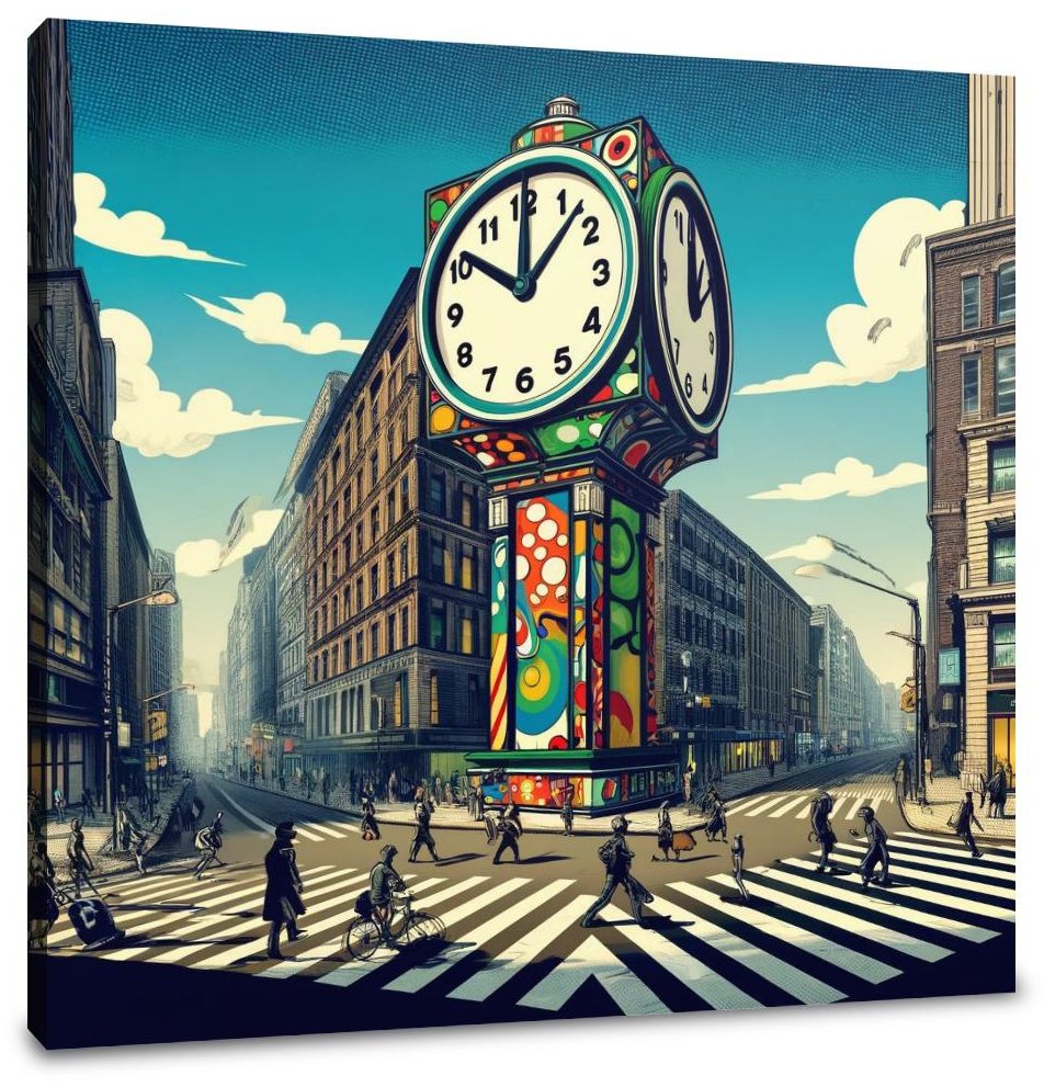 Time's Whimsy Avenue Canvas