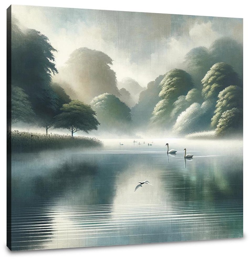Cardiff Roath Park Lake Canvas