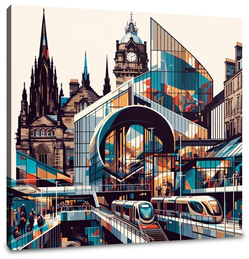 Modern Art Hub Edinburgh Canvas