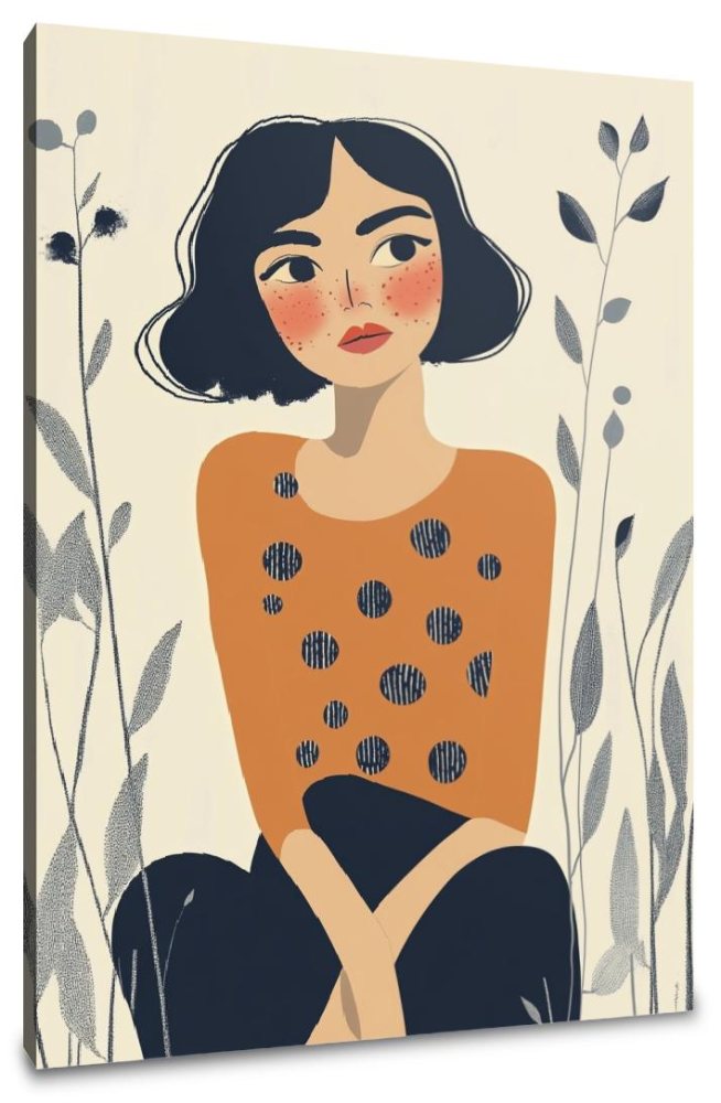 Bashful Woman's Dream Canvas