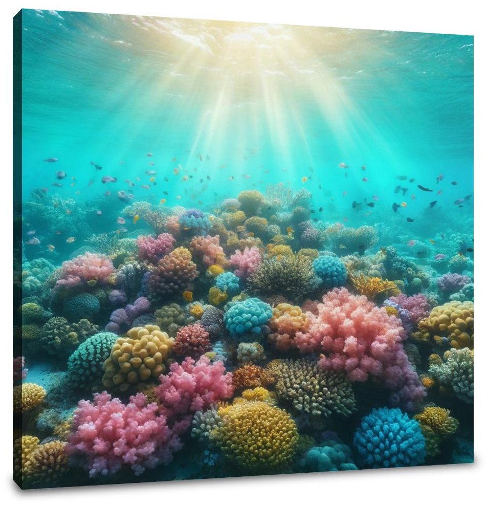 Coral Reef Serenity Canvas