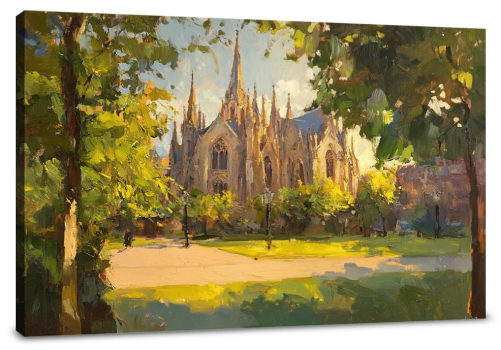 Exeter Cathedral Golden Canvas